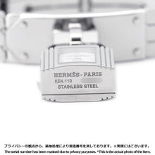 Load image into Gallery viewer, HERMES Kelly watch W16mm Stainless Steel Sparkling White Lacquer DialKE4.110
