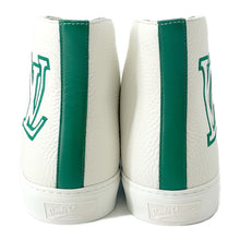 将图像加载到图库查看器中，LOUIS VUITTON Tattoo Line Sneakers White/Green1A8XWT Leather Size 8.5
