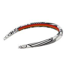 Load image into Gallery viewer, HERMES Elsa Zig Zag Headband Black Silk Twill
