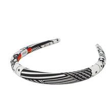 Load image into Gallery viewer, HERMES Elsa Zig Zag Headband Black Silk Twill
