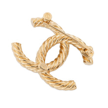 Load image into Gallery viewer, CHANEL CC Logo Brooch Gold Metal Rhinestone Faux Pearl
