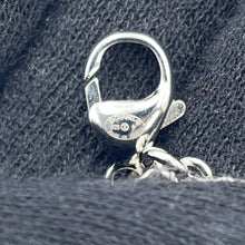 将图像加载到图库查看器中，CHANEL CC Logo Strass Necklace Silver/Blue Metal Rhinestone
