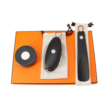 Load image into Gallery viewer, HERMES Shoe Care Set BolidePouch Black Canvas
