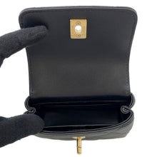将图像加载到图库查看器中，CHANEL Coco Handle ChainShoulder Bag BlackAP4245 Lambskin Strass Size micro
