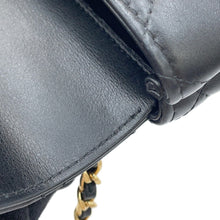 将图像加载到图库查看器中，CHANEL ★Coco Handle Chain Shoulder Bag BlackAP4245 Lambskin Strass Size micro
