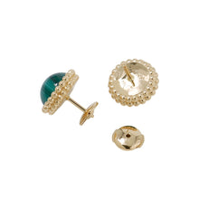 将图像加载到图库查看器中，Van Cleef &amp; Arpels Perlée Couleurs EarringsVCARP4DS00 18K Yellow Gold
