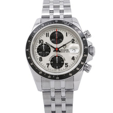 将图像加载到图库查看器中，TUDOR Prince Date Chrono Time W40mm Stainless Steel White Dial79260

