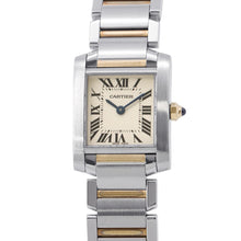 将图像加载到图库查看器中，CARTIER Tank francaise SM H25.35mm×W20.3mm Stainless Steel K18YG White DialW51007Q4
