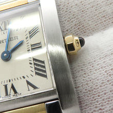 将图像加载到图库查看器中，CARTIER Tank francaise SM H25.35mm×W20.3mm Stainless Steel K18YG White DialW51007Q4
