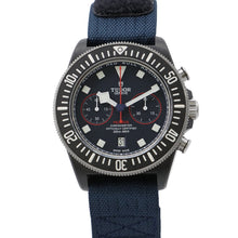 将图像加载到图库查看器中，TUDOR Pelagos FXD Chrono Alinghi Red Bull Racing W43mm CarbonComposite Fabric Blue DialM25807KN-0001
