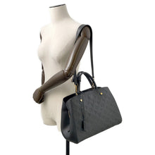 Load image into Gallery viewer, LOUIS VUITTON Montaigne NoirM41048 Monogram Empreinte Leather Size MM
