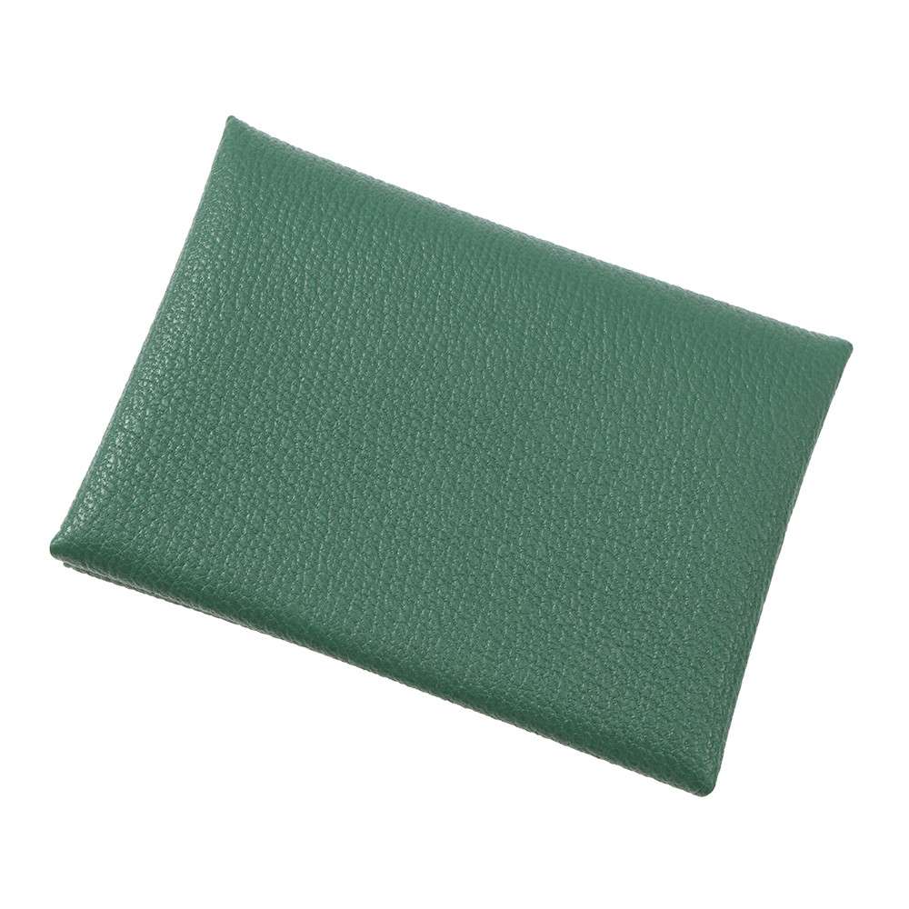 HERMES Calvi Duo Verso Vert Vertigo/Menthe Chevre Myzore Goatskin