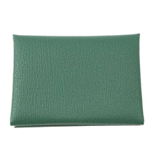 将图像加载到图库查看器中，HERMES Calvi Duo Verso Vert Vertigo/Menthe Chevre Myzore Goatskin
