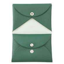 将图像加载到图库查看器中，HERMES Calvi Duo Verso Vert Vertigo/Menthe Chevre Myzore Goatskin
