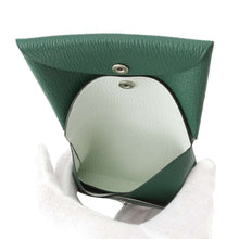 将图像加载到图库查看器中，HERMES Calvi Duo Verso Vert Vertigo/Menthe Chevre Myzore Goatskin
