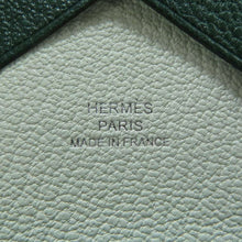 将图像加载到图库查看器中，HERMES Calvi Duo Verso Vert Vertigo/Menthe Chevre Myzore Goatskin
