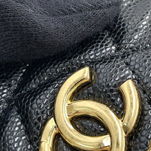 将图像加载到图库查看器中，CHANEL Matelasse Chain Bucket Bag BlackAP3022 Caviar Leather
