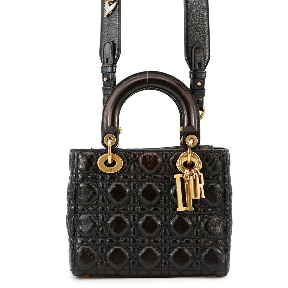 Dior Lady Dior Niki de Saint Phalle collaboration 2-way handbag BlackM0574VYJ Leather Size Small