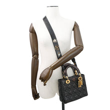 Load image into Gallery viewer, Dior Lady Dior Niki de Saint Phalle collaboration 2-way handbag BlackM0574VYJ Leather Size Small
