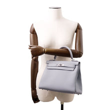 Load image into Gallery viewer, HERMES Kelly Retourne Green Pantan Togo Leather Size 28
