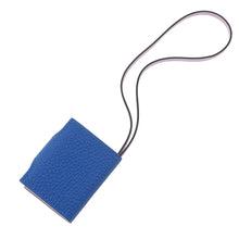 Load image into Gallery viewer, HERMES Julis Nano Verso Blue France/Mauve Sylvester Togo Leather Swift Leather
