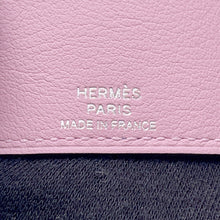 Load image into Gallery viewer, HERMES Julis Nano Verso Blue France/Mauve Sylvester Togo Leather Swift Leather
