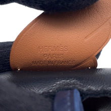 将图像加载到图库查看器中，HERMES Rodeo Pegasus Black/Blue Nuit/Gold Lambskin Size PM
