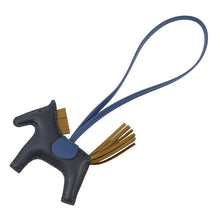 Load image into Gallery viewer, HERMES Rodeo Blue Nuit/Blue Tie/Kraft Lambskin
