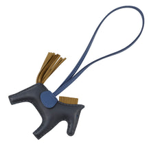 Load image into Gallery viewer, HERMES Rodeo Blue Nuit/Blue Tie/Kraft Lambskin
