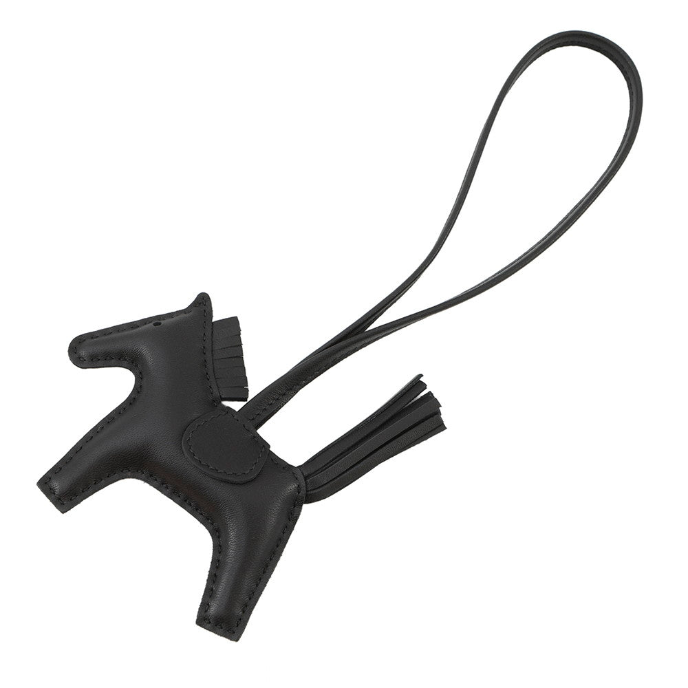 HERMES Rodeo Black Lambskin Size PM