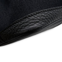 Load image into Gallery viewer, HERMES Garden Party Black Toile Military Negonda Leather Size PM
