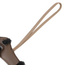 Load image into Gallery viewer, HERMES Buddy Bag Charm Chocolat/Black/Etoupe Lambskin Mouton
