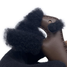 Load image into Gallery viewer, HERMES Buddy Bag Charm Chocolat/Black/Etoupe Lambskin Mouton
