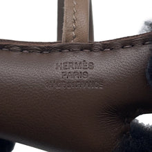 Load image into Gallery viewer, HERMES Buddy Bag Charm Chocolat/Black/Etoupe Lambskin Mouton
