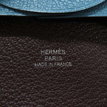 将图像加载到图库查看器中，HERMES Bastia Verso New Blue Jean/Ebene Chevre Myzore Goatskin
