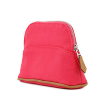 将图像加载到图库查看器中，HERMES ★Bolide Pouch Hibiscus Canvas Leather Size Mini mini
