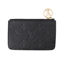 将图像加载到图库查看器中，LOUIS VUITTON ★Card Case Porto Carte Romy NoirM81883 Monogram Empreinte Leather
