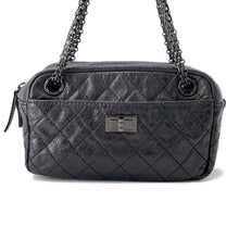 Load image into Gallery viewer, CHANEL 2.55 ChainShoulder Bag Black Leather
