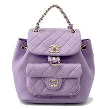将图像加载到图库查看器中，CHANEL Matelasse SmallBackpack LavenderPurpleAS2908 Calf Leather
