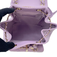 将图像加载到图库查看器中，CHANEL Matelasse SmallBackpack LavenderPurpleAS2908 Calf Leather
