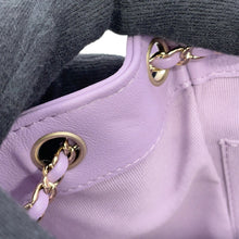 将图像加载到图库查看器中，CHANEL Matelasse SmallBackpack LavenderPurpleAS2908 Calf Leather

