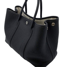 将图像加载到图库查看器中，HERMES Garden Party Black Negonda Leather Size TPM
