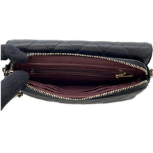 Load image into Gallery viewer, CHANEL Matelasse Flap ChainShoulder Phone Pouch BlackAP2096 Caviar Leather
