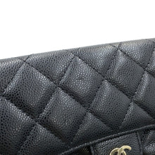Load image into Gallery viewer, CHANEL Matelasse Flap ChainShoulder Phone Pouch BlackAP2096 Caviar Leather
