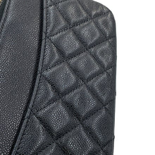 Load image into Gallery viewer, CHANEL Matelasse Flap ChainShoulder Phone Pouch BlackAP2096 Caviar Leather
