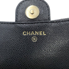 Load image into Gallery viewer, CHANEL Matelasse Flap ChainShoulder Phone Pouch BlackAP2096 Caviar Leather
