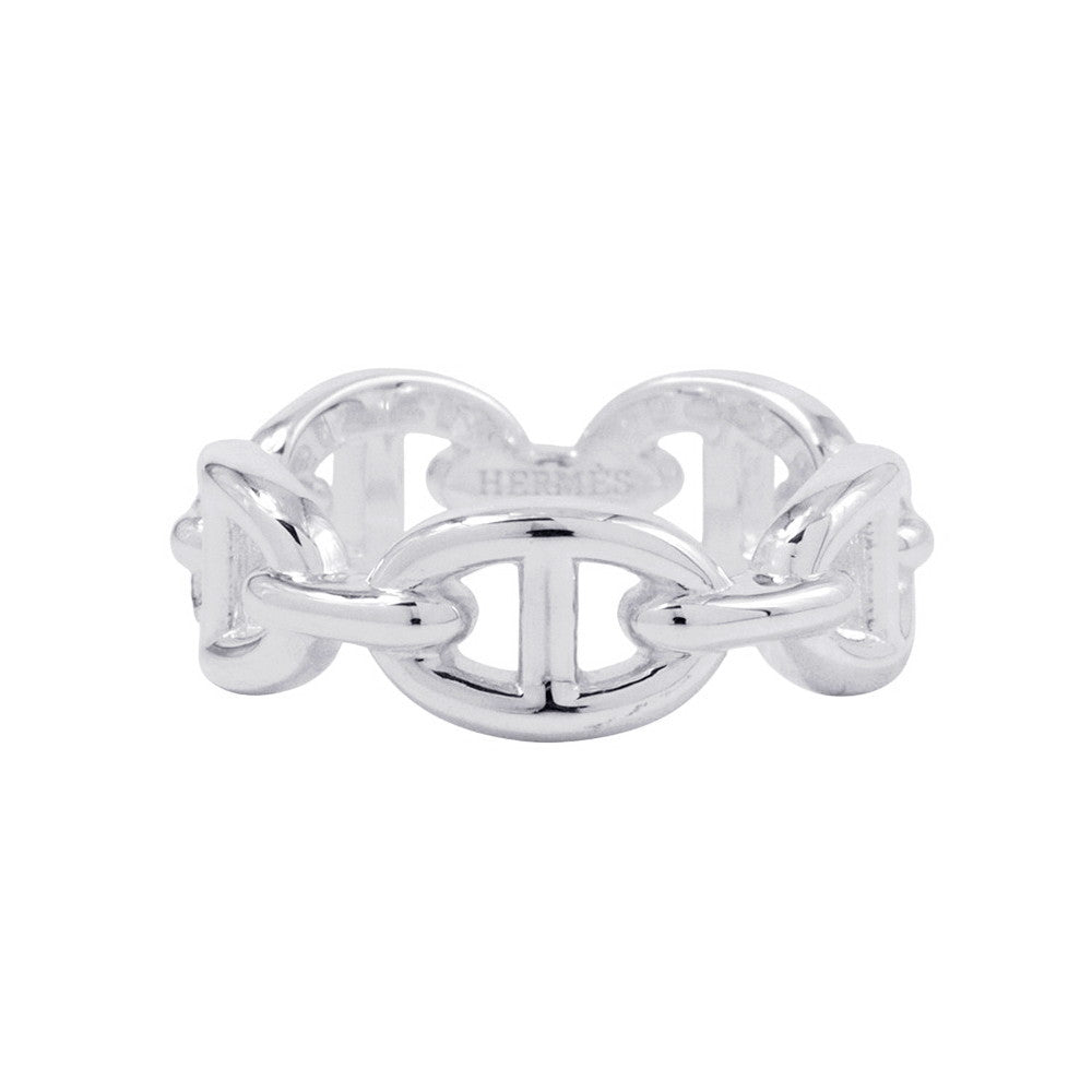 HERMES Chaine d'Ancre Anchene Ring Size PM/54/#14 SV925
