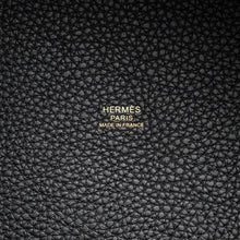 将图像加载到图库查看器中，HERMES Picotin Lock Black Taurillon Clemence Size MM
