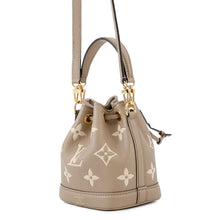 将图像加载到图库查看器中，LOUIS VUITTON Nano Noe Tourterelle claimM46291 Bicolor Monogram Empreinte Leather
