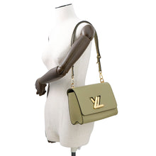 将图像加载到图库查看器中，LOUIS VUITTON Twist Khaki/WhiteM59884 Epi Leather Size MM
